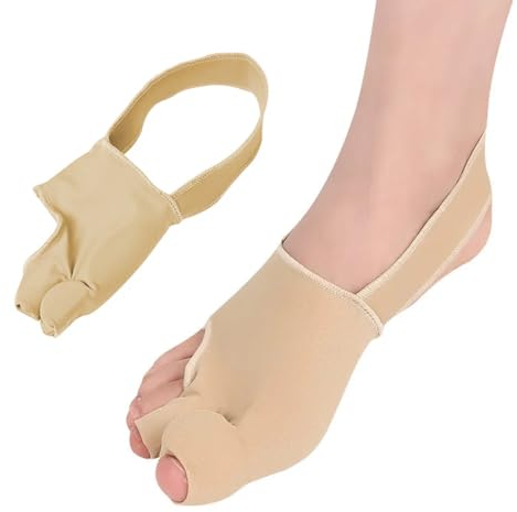 CRLLDPM 1 Paar Hallux Valgus Zehenspreizer mit Ballenschutz, Korrektur Bandage Socken Bunion Corrector mit Anti-Rutsch Gürtel und Gel-Pads für Valgus Bunion