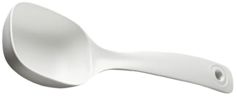 Alipis White Pp Soup Ladle with Sturdy Integrated Molding Handle, Long Handle Serving Spoon for Porridge and Soup, Household Kitchen Ladle for Dining and Entertaining