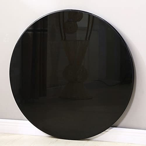 16-Zoll-Küchendrehteller aus Glas, Lazy Organizer – Lazy Turntable für den Tisch, rundes drehbares Tablett, 360° drehbare Serviceplatte, schwarz (Größe: 40 cm/16 Zoll)