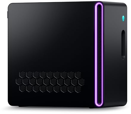 Alienware Dell Aurora R16 Gaming Desktop, Intel Core 14th i7-14700F, NVIDIA RTX 4060Ti 8GB, 16 GB RAM DDR5, 1 TB SSD, Windows 11 Home, Deutsch QWERTZ Keyboard Basalt Schwarz