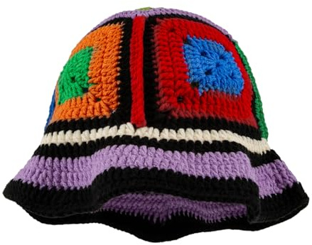 CFHOOAY Bonnet en tricot pour femme - Chapeau d'été floral pour femme - Accessoire parfait pour la plage, les voyages et les fêtes - Taille unique pour la plupart des femmes et des filles