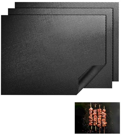 Oven Liners for Fan Assisted Ovens, 3 Pack 40x33 cm Oven Liners for Bottom of Oven, Universal Non Stick Protector Sheets, Baking Mats, Reusable Easy Cleaning, 15.75x13 in