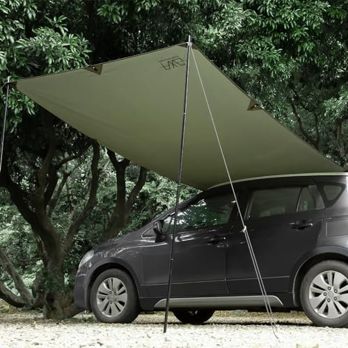 FEIWOOD Gear Auto-Markise für SUV, Fahrzeugmarkise für Camping, Van, LKW, benötigt Keine Dachträger-Hardware, wasserdicht, UV50+
