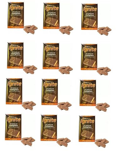 12 x My Fuels Ignite Natural Firelighters - 24 In Pack