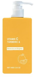 Gurkmeja och C-vitamin ansikts- och kroppskräm, uppstramande och ljusare anti-aging kräm för att ta bort mörka fläckar, fuktkräm för torr hud (1 st)