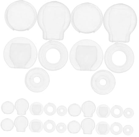 KONTONTY 50stücke Silikon Ohrclip Polster Transparent Ohr Clips Pads Ohrklemmer Mit Rutschfestem Design Und Weichen Kissen Ersatzpolster Für Kleinen Ohrschmuck Sicher Und Komfortabel