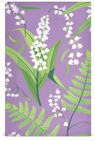 White Campanula Flowers decorative lint freea towels country kitchen hand towels dishtowels restaurant toallas para salon de belleza 28x18in set of 6