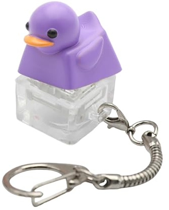 Resin Keyboards Companion Keycaps Small Quacking Duck Keycap Quacking Keychain For Office Stress Relief Office Reducer