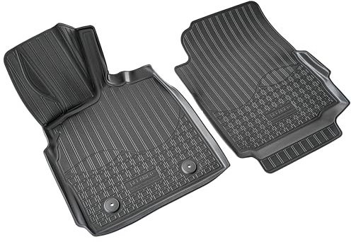 RECAMBO 3D Gummimatten Set passend für Smart Fortwo A 451 C451 | BJ 2007-2015 - passgenaue Auto Fußmatten mit hohem 3D-Rand | rutschfest | geruchsarm | formstabil | leicht zu reinigen