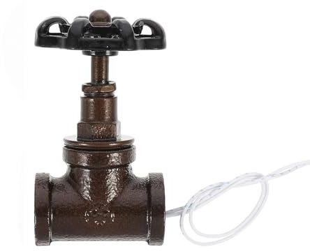HYTROVE Interruptor Luz Vintage con Cable Válvula de Parada Retro para Lámpara de Mesa Estilo Steampunk Fácil Instalación Duradero