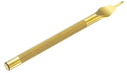 QUARKZMAN Punzón Para Cuero De 4 Mm 1 Punta De Acero Al Carbono Para Coser Cuero Herramienta Para Hacer Agujeros Formón Para Manualidades DIY Carteras PortaDorado