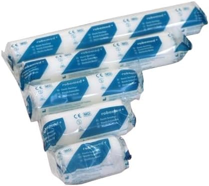 Pack multi-tailles (5 pièces) – Bandes extensibles polyamide coton – 4 m x 5/7/10/15/20 cm – Fixation & contention légère – Conditionnement individuel étanche