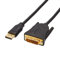 Amazon Basics HL-007269 Verbindungskabel, DisplayPort auf DVI, Full-HD, 3 m (10 feet), Schwarz