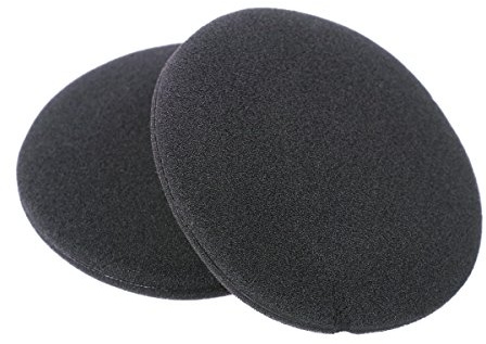 WEWOM 2 Ersatz Universal Schaumstoff Polster für Kopfhörer, Durchmesser: 75mm