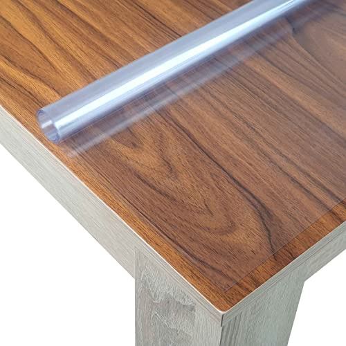Transparente Folie Schutzfolie Tischdecke Breite und Länge wählbar 0,5 mm Eckig 90 x 160 cm abwaschbar Schutztischdecke