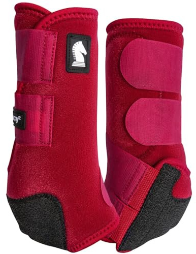 Classic Equine Legacy2 Support Boots, Front (Crimson, Small)