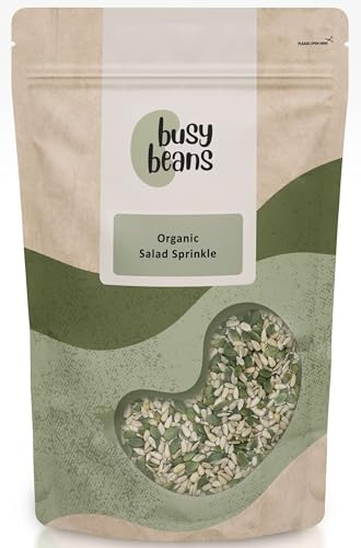 Organic Salad Sprinkle (Sunflower Seeds, Pumpkin Seeds, Pine Nuts) - Certified Organic - by Busy Beans Organic (500g)