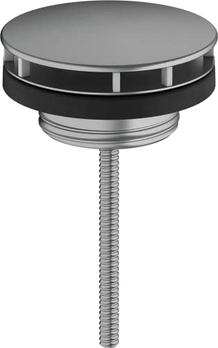 Hansgrohe 50001340 Robinet de vidange Non verrouillable Bonde d'évacuation, Noir chromé brossé