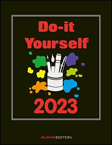 Do-it Yourself schwarz 2023 - Bastelkalender - DIY-Kalender - 24x31