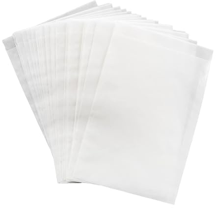Logbuch-Verlag 25 Pergamintüten 13 x 18 cm weiß leicht transparent kleine Papiertüten zum Basteln & Befüllen
