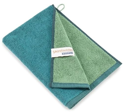 Bassetti New Shades 9327884 gästhandduk 100% bomull grön V1 40 x 60 cm