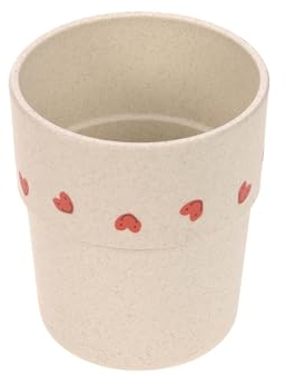 LÄSSIG Tasse à boire pour enfants Vaisselle pour enfants sans mélamine, sans BPA, lavable au lave-vaisselle et au micro-ondes/Mug Happy Rascals Heart lavender