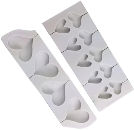NAMOARLY 2pièces Moule Silicone Pour Lollipops Forme De Cœur Pour Faits Maison Parfait Pour Uniques