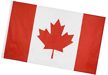 BESPORTBLE Drapeau Du Canada 90 X 150 Cm En Polyester Idéal Pour Les Événements Sportifs Les Fêtes Les