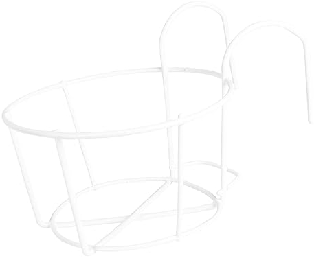 Toddmomy Eisen Metall Blumentopf Unterstützung Rund Blumentopf Ständer Weiß für Sukkulenten