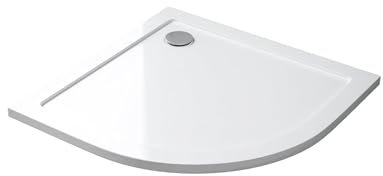 Mai & Mai Piatto doccia Lucia/Faro bianco a forma di quarto cerchio, 80 x 80 x 4 cm