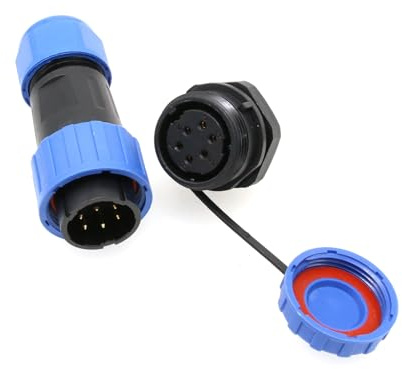 HangTon TY20 6 Pin 5A connettore impermeabile, M20 x 1,5 filettatura, maschio femmina filo spina zoccolo cablaggio a vite senza saldatura a sgancio rapido per il potere dispositivo esterno Automotive