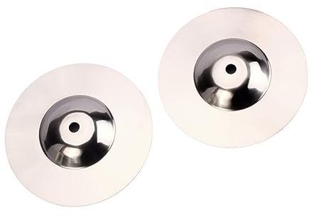 Abaodam 2stücke Crash-becken in Silber Für Schlagzeug Hochwertiges Metallbecken Robustes Zubehör Für Schlaginstrumente Für Anfänger Und Spieler