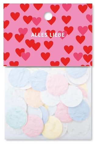 Grafik Werkstatt Blumenkonfetti | Alles Liebe, Blau