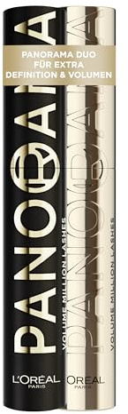 L'Oréal Paris Set: Volume Million Lashes Mascara – All Night Black & Brown für XXL Volumen & Definition | Mit Panorama-Bürste für klumpenfreie Wimpern & Panorama-Effekt | 2er-Set