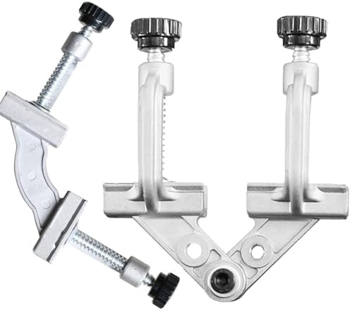 Adjustable Tube Clamp for Welding and Woodworking Projects, Aluminum Alloy Right Angle Fixture with Quick-Release Handle and 10-180° Adjustable Alloy Right-Angle Corner Clamps, Fits Multiple Sizes