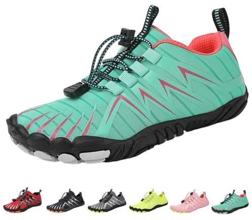 Barefoot Shoes Women Men, Barefoot Shoes Mens, Grounding Shoes for Hiking, Gym, Climbing,Trail Running Unisex (Green A, Adult, Men, 11, Numeric, UK Footwear Size System, Wide)