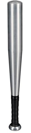 Relaxdays Baseballklubba aluminium, 45 cm, softbollracket, baseball och softball, aluminiumracket lätt, silver