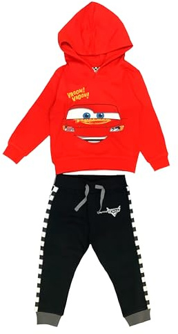 Disney Survêtement Enfant Garçon Cars Ensemble Jogging Hoodie et Pantalon Lightning McQueen ou Martin 18 Mois–8 Ans