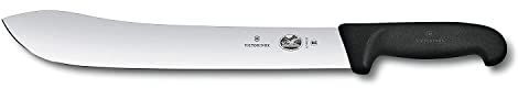 Victorinox, coltello da macellaio Fibrox, nero, lunghezza: 31 cm, 5.7403.31