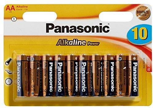 Panasonic 2379 LR06 AA Mignon Alkaline Power Battery(Set of 10)