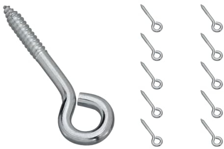 National Hardware N347-229 2150 Lag Screw Eye in Zinc plated, 10 pack,5/16 x 4