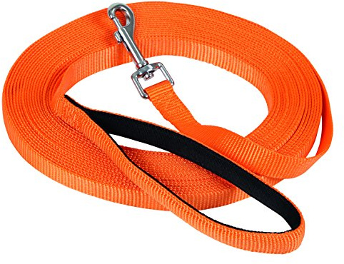Kerbl Pet Suchleine Miami mit Softgriff orange, 10m x 20mm