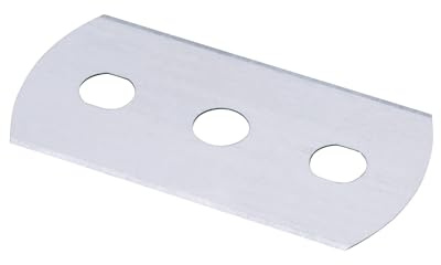 Fackelmann Ersatzklingen für Reinungsschaber, Klingen aus Edelstahl für Kochfeldschaber, Klingen für Ceranfeldschaber (Farbe: Silber), Menge: 5 Stück, 4,4 x 2,2