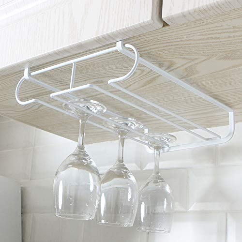 Homieco 2 Pack Gläserhalter Gläserschiene Weinglashalterung Hangers Rack Stielgläser Halter für Bar Zuhause Cafe