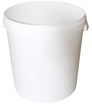 Karl Dahm Secchio per miscelazione (senza coperchio), secchio con volume di 33 l, secchio di plastica per mescolare colla, massetto, ecc. I secchio per colla, posa di piastrelle con attrezzi