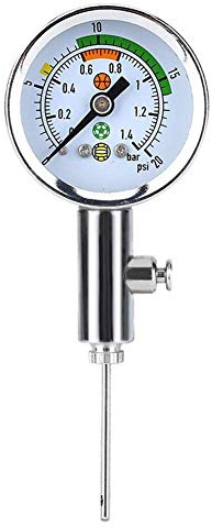 VGEBY1 Mini Ball Manometer, Digitales Hochleistungs Metall luftdruckmesser für Basketball, Fußball, Volleyball