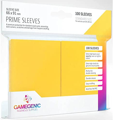 Gamegenic, Prime Sleeves Yellow, Zubehör