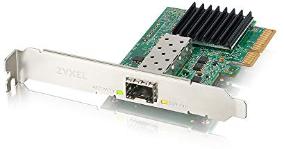 Zyxel 10G SFP+ Netzwerkadapter PCIe-Karte | 10G SFP+ Slot (Glasfaser), PCIe 2.0/3.0 X4 | Für Windows Server, Win 8, 10 & Linux. Inkl. Standard- und Low-Profile-Halterungen [XGN100F]