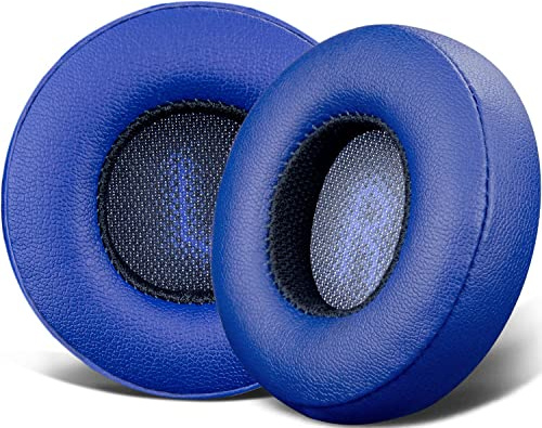 SOULWIT Professional Replacement Ear Pads for JBL E35 E45 E45BT Duet BT Bluetooth Wireless Headphones, Earpads Cushions with Softer Protein Leather, Noise Isolation Foam (Blue)