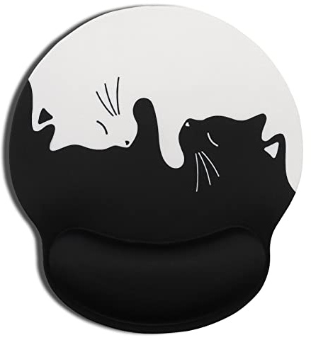 AOKSUNOVA Ergonomisches Mauspad Mousepad mit Handauflage Mouse Pad | Ergonomisches Mauspad mit Memory Schaum Handauflage,Komfortable Handgelenkstütze,Rutschfeste Basis für Büro und Gaming